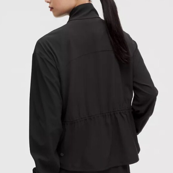 Lululemon UV-Protective Cinch-Waist Running Jacket in Black, Size Medium - Picture 3 of 10